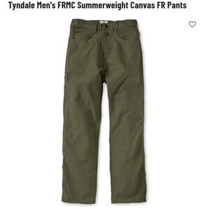 NEW WITH TAGS Mens Tyndale FR Pant 38- Olive